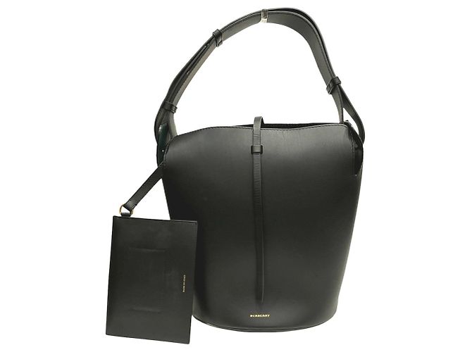 Borsa a tracolla in pelle Burberry Nero