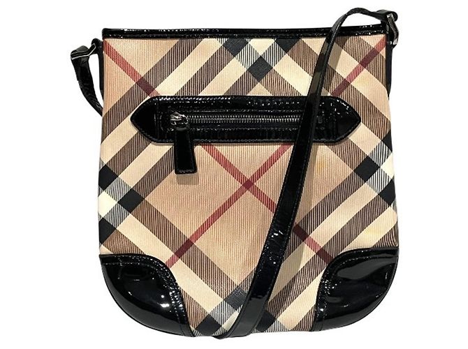 Bolsa de Ombro Burberry Nova Check Bege
