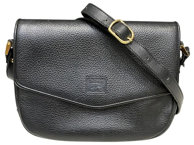 Bolsa de ombro em couro Burberry Preto