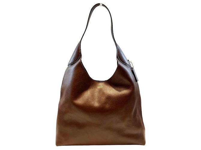 Bolsa de Ombro Coach Brooklyn 39 Marrom