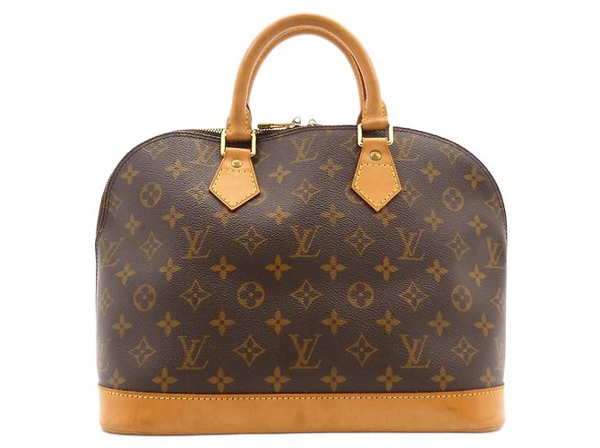 Louis Vuitton Alma Monogram Canvas PM Castaño