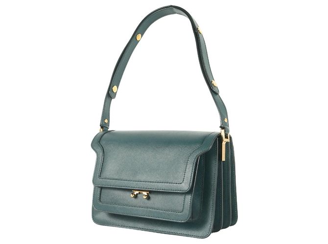 Borsa a tracolla Trunk Marni Verde