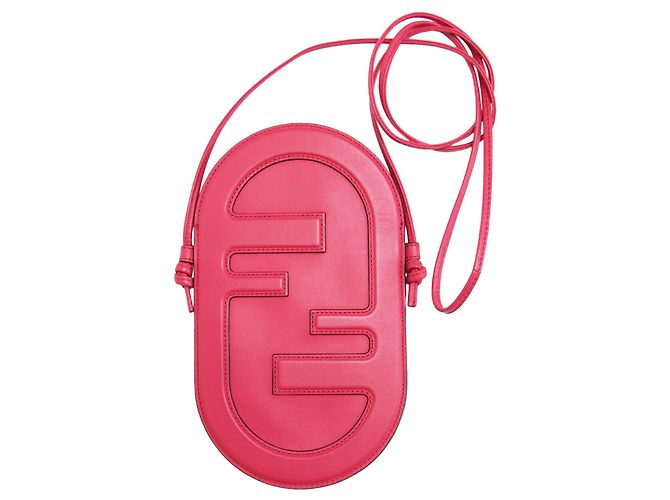 Fendi Auroch Pink Leather Card Case