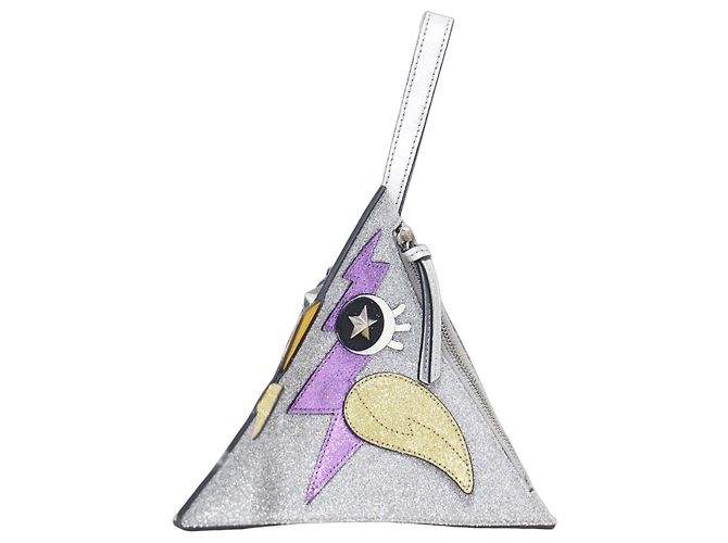 Bolsa/Clutch Gucci Metallic Silver Prata Metálico