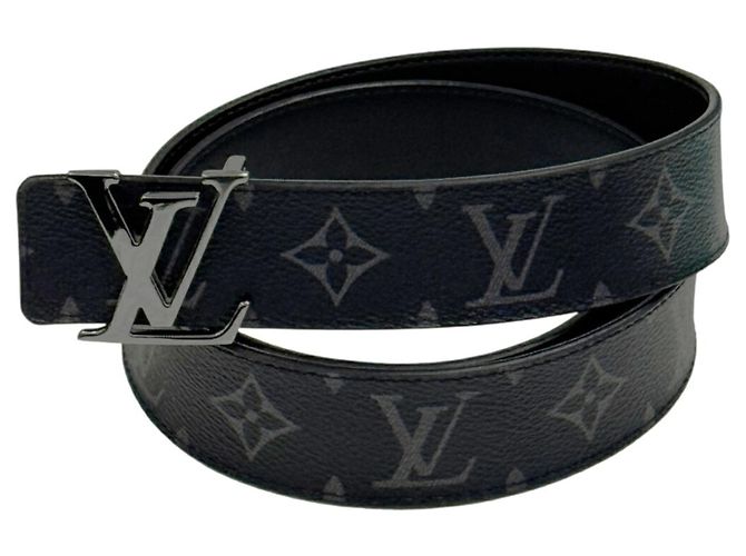 Louis Vuitton Monogram Eclipse Belt Brown Black