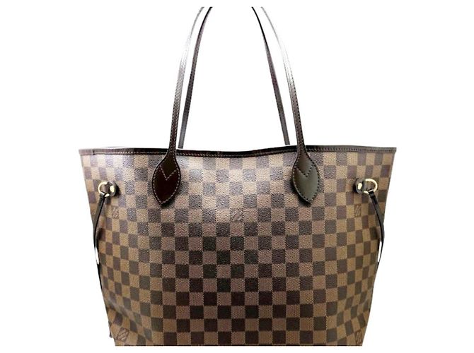 Borsa Tote Louis Vuitton Damier Neverfull MM Marrone