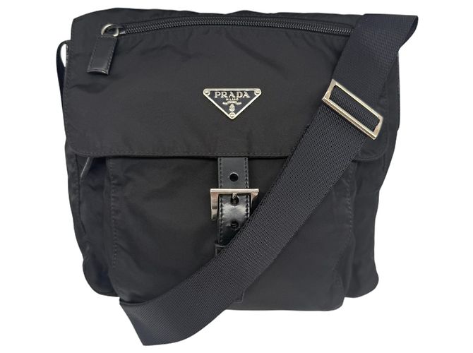 Prada Black Nylon Shoulder Bag