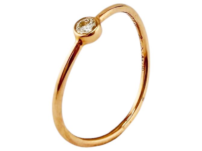 Autre Marque Tiffany Wave Ring, einreihig, in 18K Roségold Golden