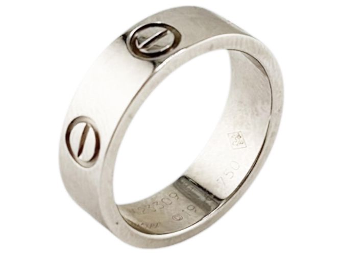 Cartier Love Ring in 18K Weißgold Silber