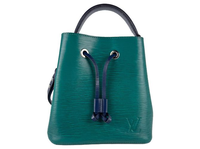 Néonoé Bolsa Louis Vuitton Epi NeoNoe BB Verde Azul marinho