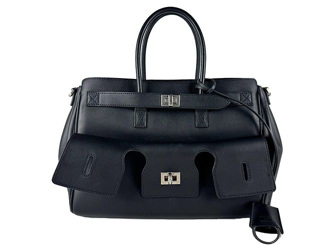 Everyday Bolsa de mão Balenciaga em couro preto