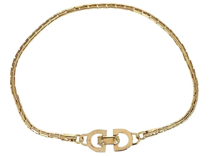 Christian Dior CD Logo Metal Dourado