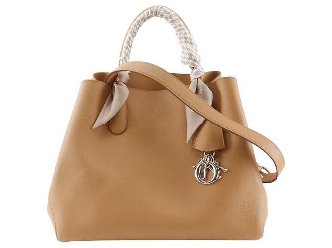 Christian Dior Open Bar Handtasche Medium Beige