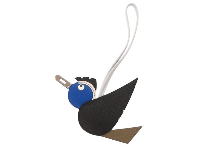 Hermès Charm per borsa Hermes Birdy Nero Blu