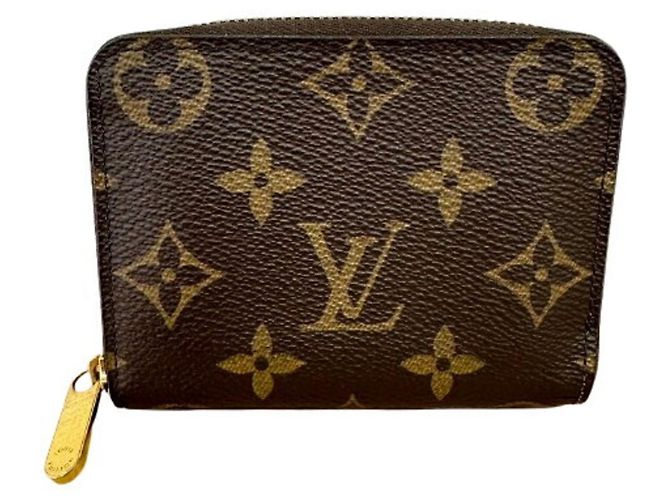Louis Vuitton Monogram Zippy Coin Purse Brown