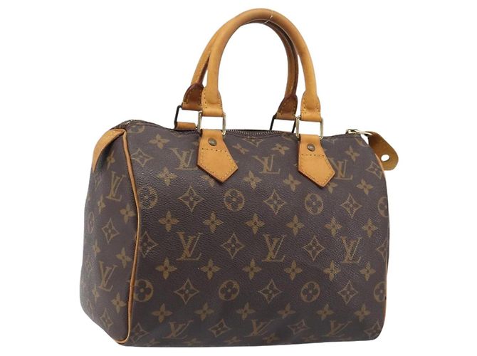 LOUIS VUITTON Monogram Speedy 25 Hand Bag M41528 LV Auth 200464 Monograma