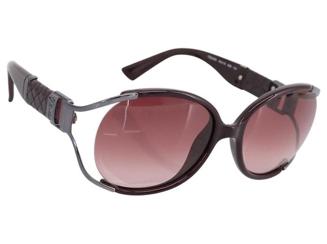 FENDI Sonnenbrille Kunststoff Bordeaux Auth BA15674V