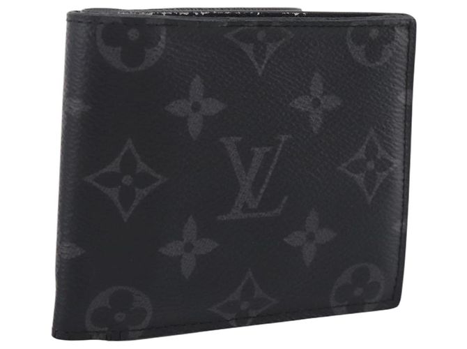 LOUIS VUITTON Monogram Eclipse Portefeuille Marco NM M62545 LV Auth 202834