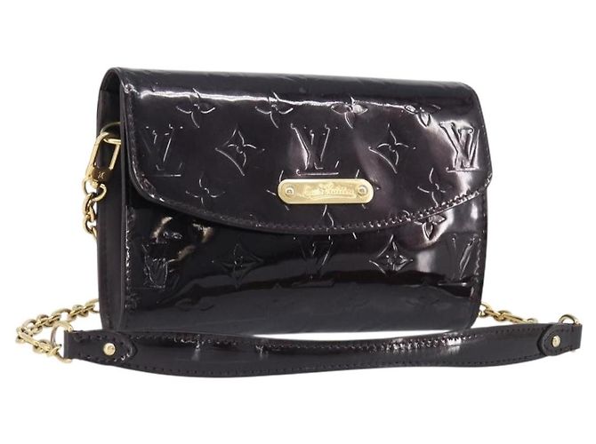 LOUIS VUITTON Monogram Vernis Bel Ale Shoulder Bag Amarante M93613 Auth 202014 Burdeos