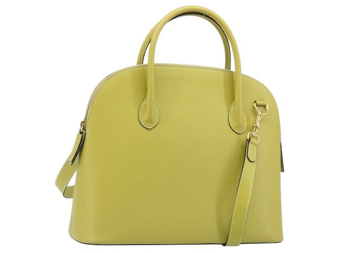 Céline Sac à main CELINE en cuir 2way Vert Doré Auth 202586