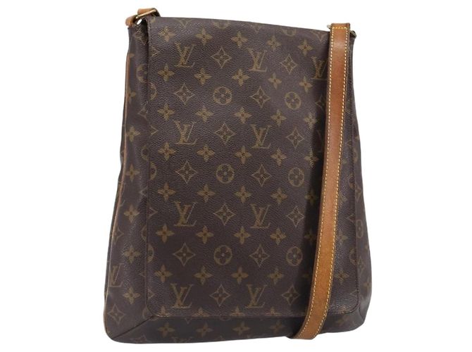Borsa a tracolla LOUIS VUITTON Monogram Musette M51256 LV Auth 200673 Monogramma