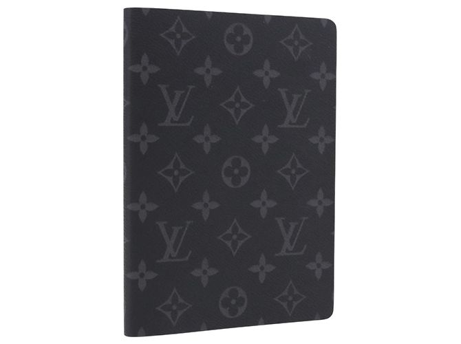 LOUIS VUITTON Monogram Eclipse Notebook Black LV Auth 203803 Noir