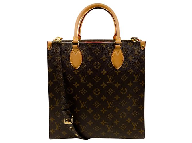 Louis Vuitton 2021 PM Sac Plat Monogram Tote Marron