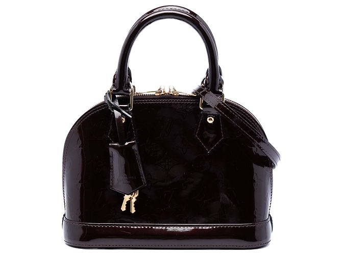 Bolsa Louis Vuitton Monogram Vernis Alma BB Roxa Roxo