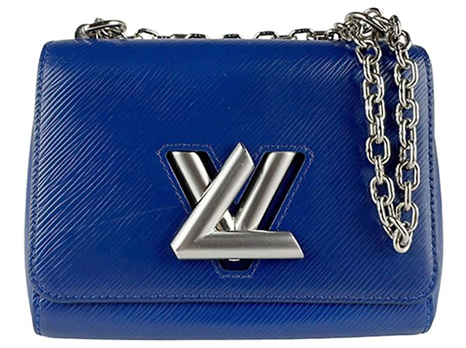 Borsa a tracolla Louis Vuitton Epi Twist PM Blu