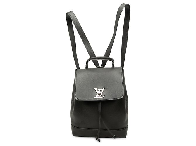 Black Louis Vuitton Taurillon Lockme Backpack