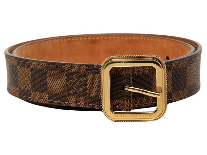 Cinturón Louis Vuitton Damier Ebene Marrón Castaño