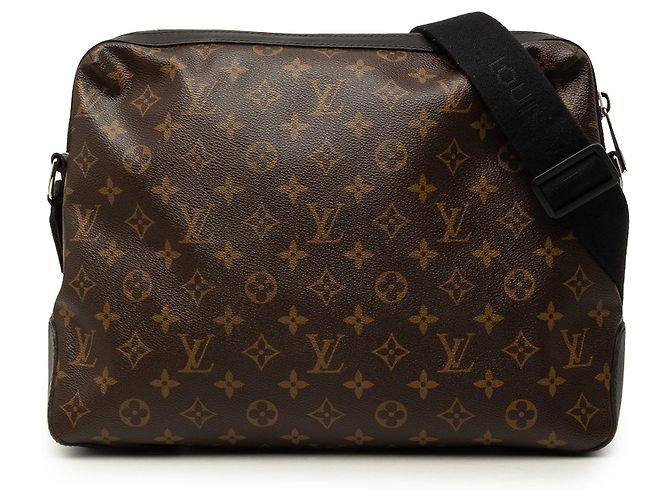 Bolsa Messenger Louis Vuitton Monogram Macassar Torres Castanha Marrom