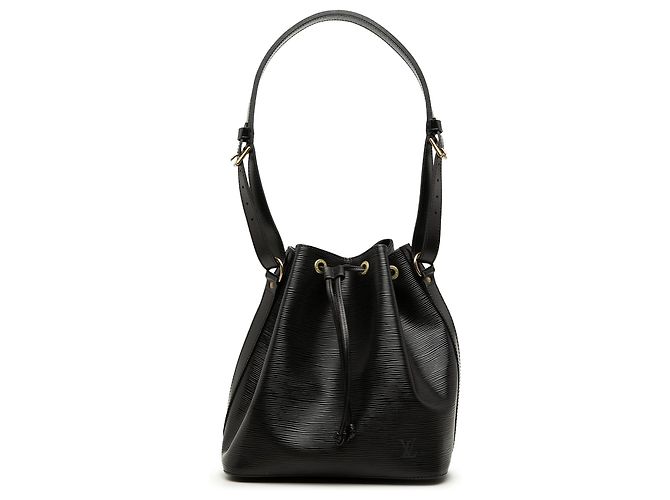 Borsa a secchiello Louis Vuitton Epi Petit Noe Nera Nero