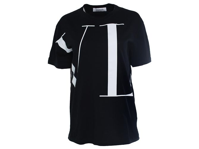 Valentino, t-shirt VLTN in nero