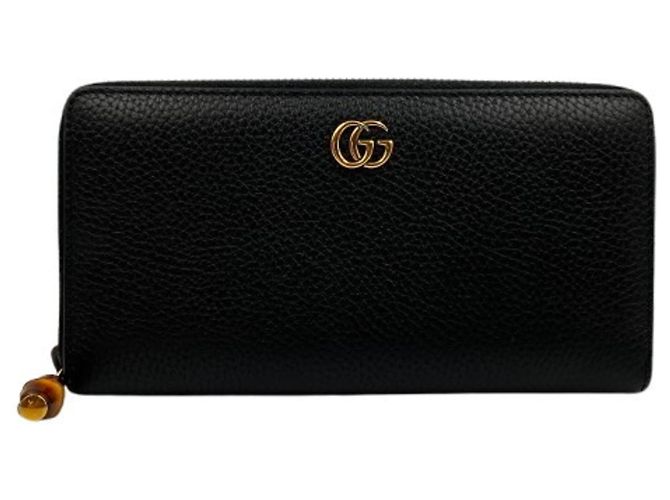 Portafoglio lungo GUCCI Bamboo 739499 Nero