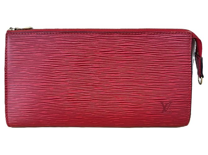 Louis Vuitton Epi Leather Pochette Accessoires Vermelho