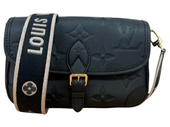 Sac à épaule Louis Vuitton Monogram Empreinte Diane Noir