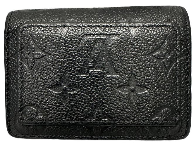 Porta-moedas Louis Vuitton Monogram Empreinte Preto