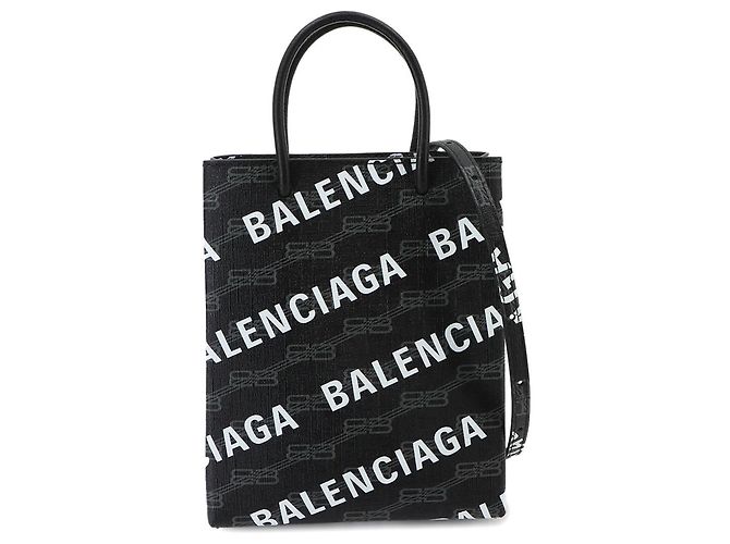 Balenciaga BB Monogram Large Handtasche Schwarz Weiß