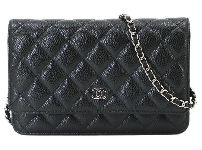 Cartera con cadena Chanel Matelassé Classic Negro