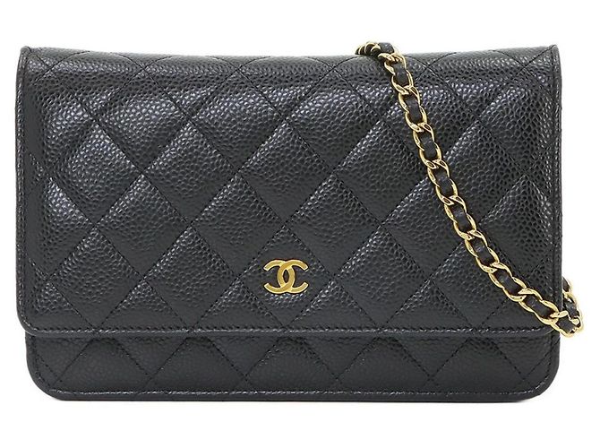 Cartera con cadena Chanel Matelassé Classic Negro