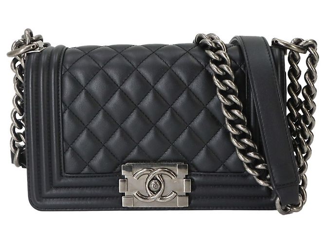 Borsa a tracolla Chanel Boy Small Chain Nero