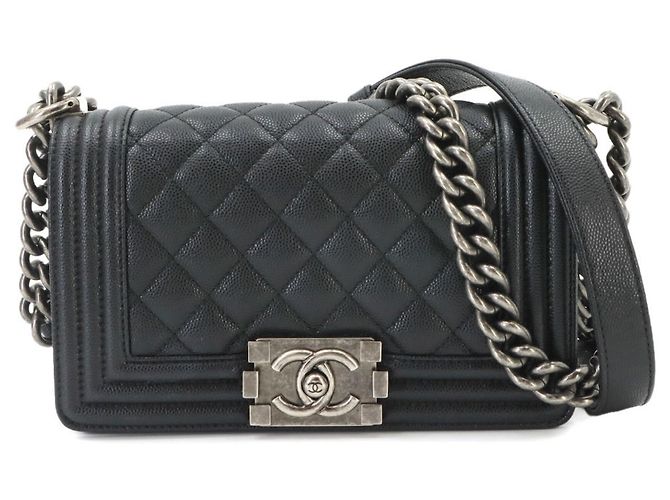 Le Boy Bolsa de Ombro Chanel Boy Small Chain Preto