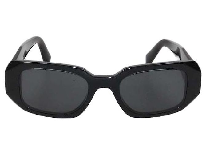 Prada Black Symbole Rectangular Sunglasses