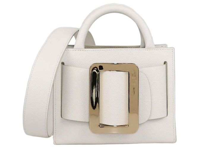 Boyy Bobby 18 Tote em couro branco