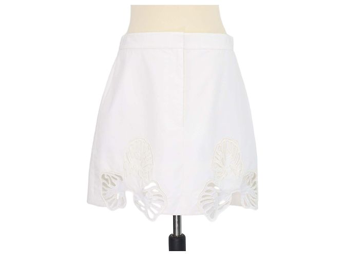 Autre Marque Minigonna Blairhall in cotone bianco Acler