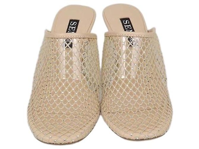 Autre Marque Mules Senso Beige Mesh Crystal Pam