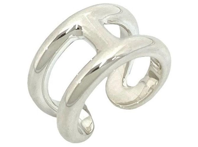 Hermès Hermes Osmo Band Ring in Silver 925 Silvery