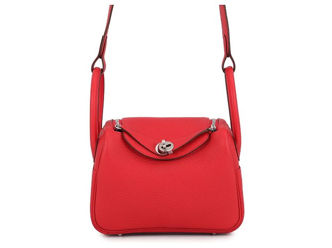 Hermès Hermes Lindy Mini Handtasche Rot