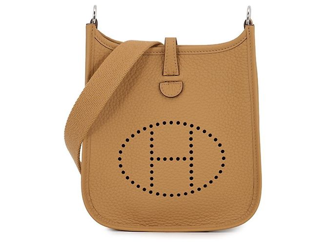 Hermès Bolsa de Ombro Hermes Evelyne TPM Marrom